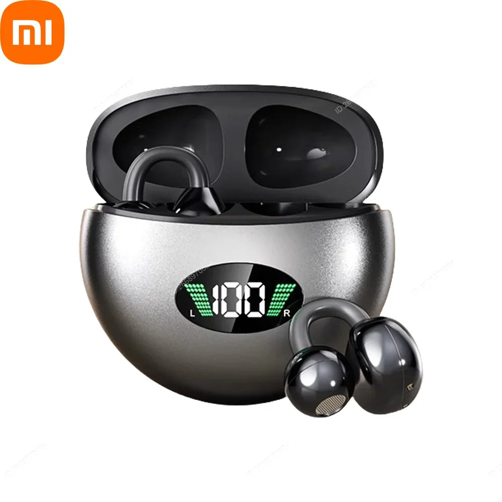 Xiaomi Wireless Bluetooth Q71 Clip-on Earphones High Sound Quality Earbuds Led Display Headphones Music Sports Headset