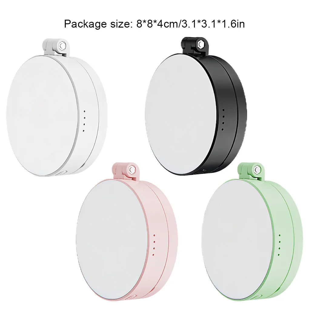Portable Magnetic Selfie Light For iPhone,CRI95 700lx/0.3m Folding LED Phone Fill Ring Lighting For Live Vlog Video Recording