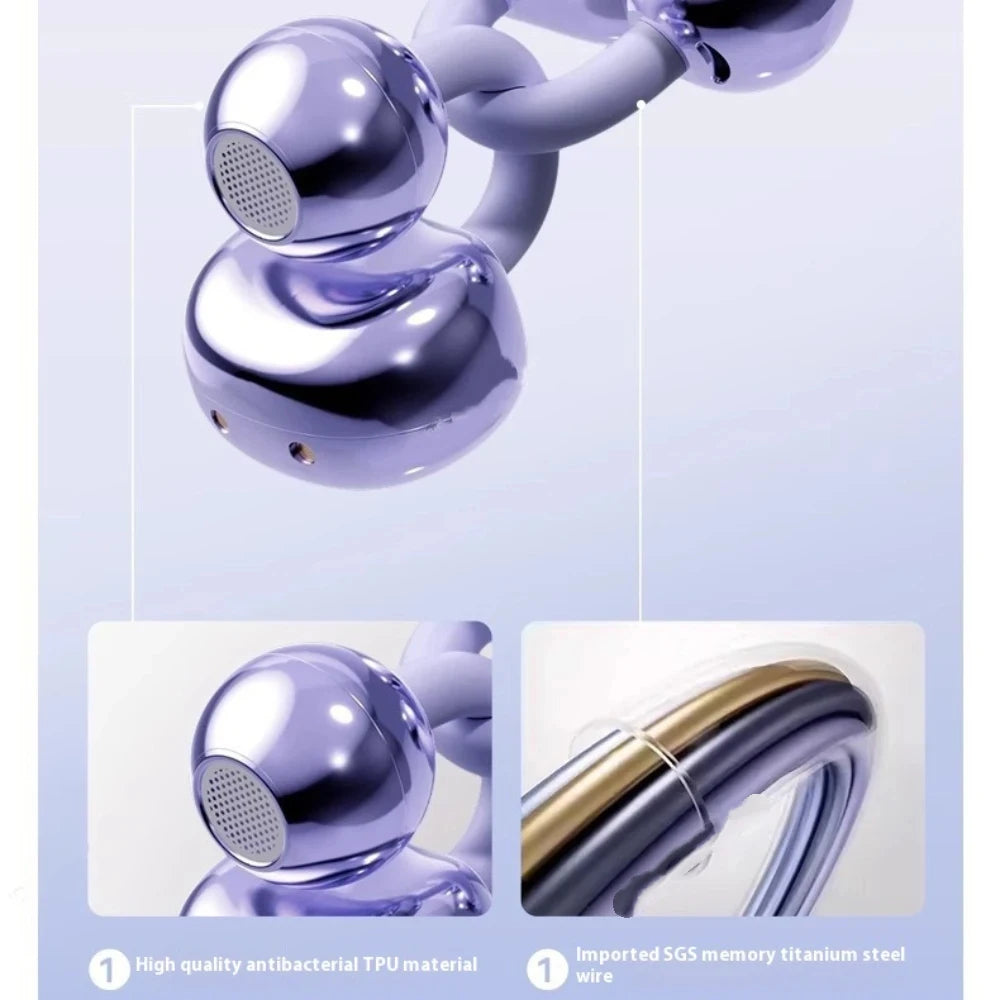 Xiaomi Wireless Bluetooth Q71 Clip-on Earphones High Sound Quality Earbuds Led Display Headphones Music Sports Headset