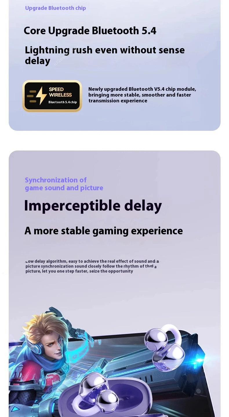 Xiaomi Wireless Bluetooth Q71 Clip-on Earphones High Sound Quality Earbuds Led Display Headphones Music Sports Headset