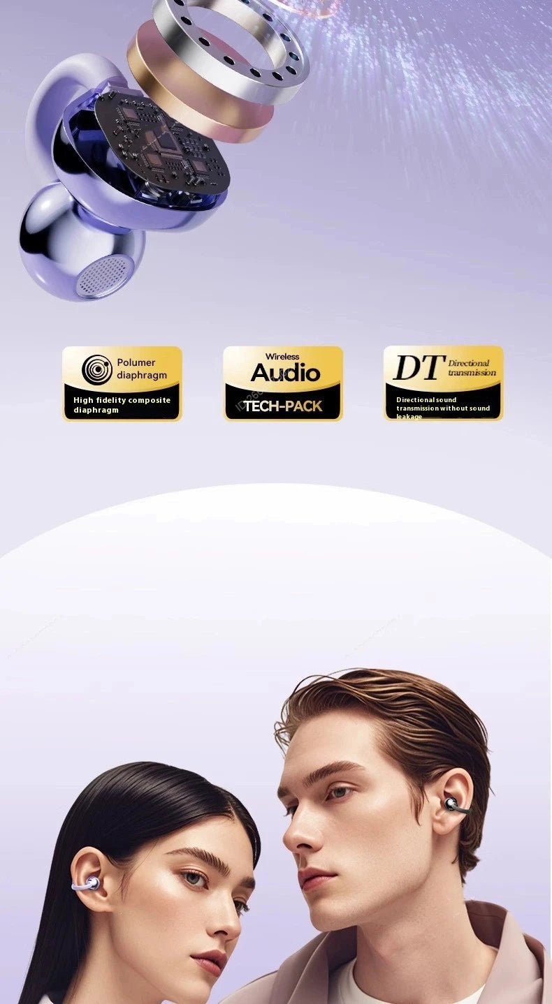 Xiaomi Wireless Bluetooth Q71 Clip-on Earphones High Sound Quality Earbuds Led Display Headphones Music Sports Headset