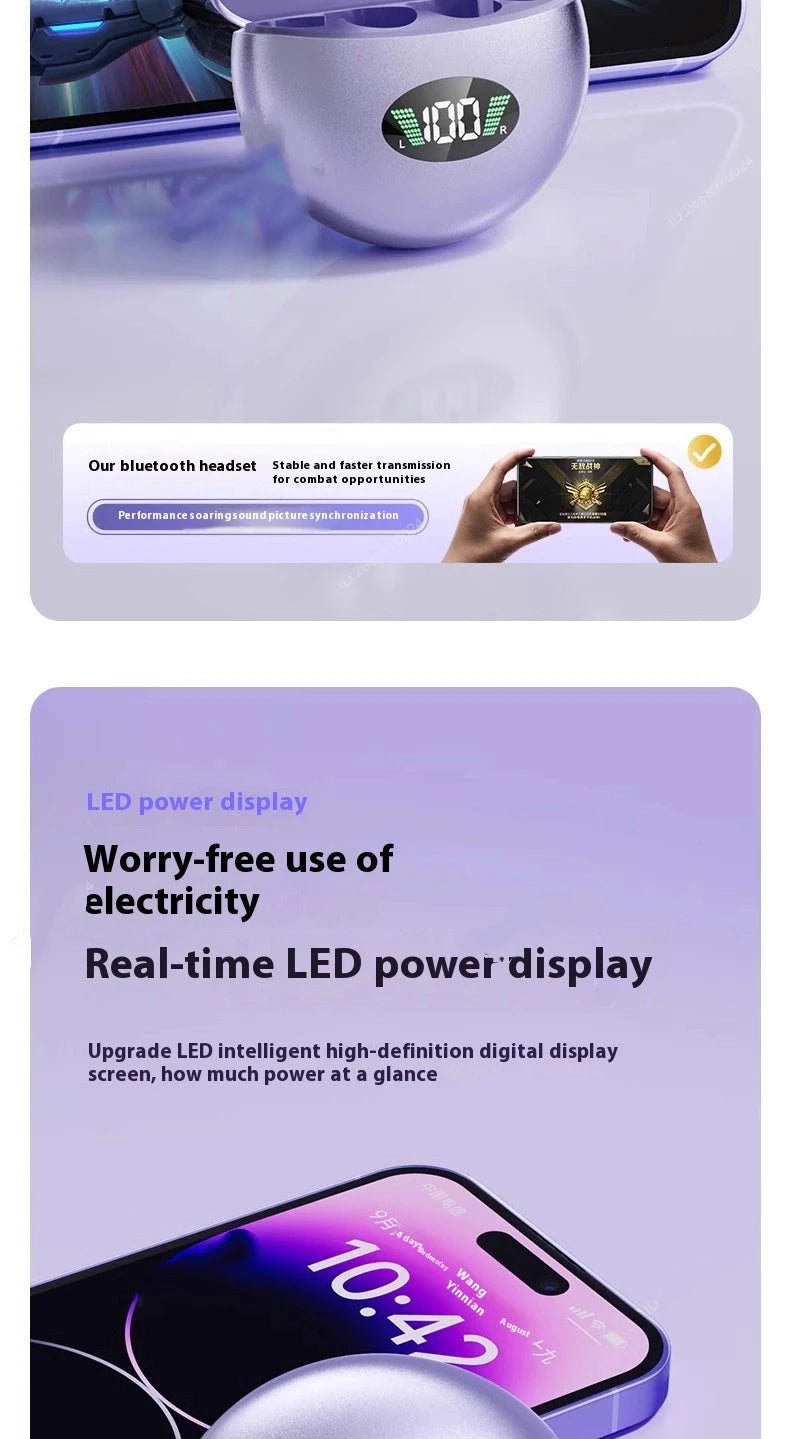 Xiaomi Wireless Bluetooth Q71 Clip-on Earphones High Sound Quality Earbuds Led Display Headphones Music Sports Headset